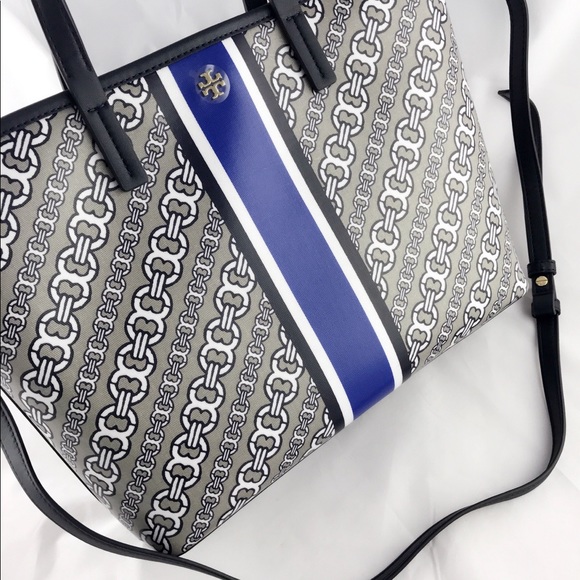 NWT Tory Burch Gemini Link Small Tote French Gray - Picture 8 of 8
